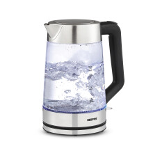 Geepas 1.7L Illuminating Electric Glass Kettle 3kW Cordless Jug Kettle