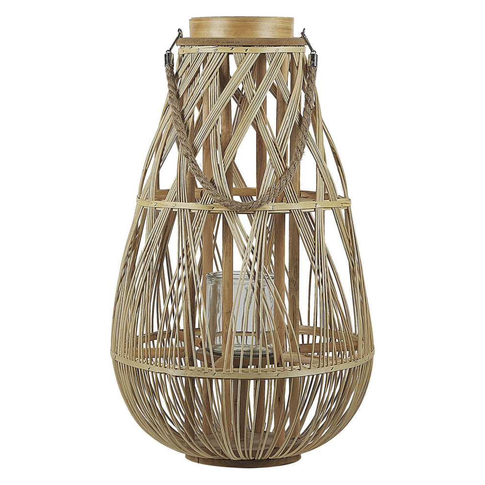 Lantern TONGA Bamboo Wood 56 cm Natural