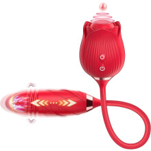 Rose Vibrator With 10 Modes, Rose Toy Game