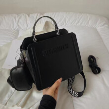 (Black) Fashion Square Bag Women's High-Quality Handbag