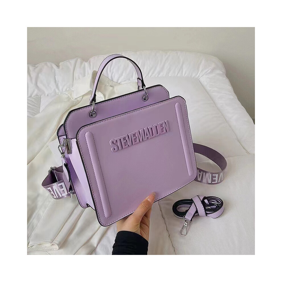 (Purple) Fashion Square Bag Women's High-Quality Handbag