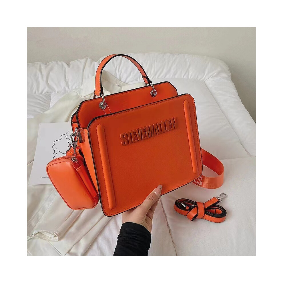 (Orange) Fashion Square Bag Women's High-Quality Handbag