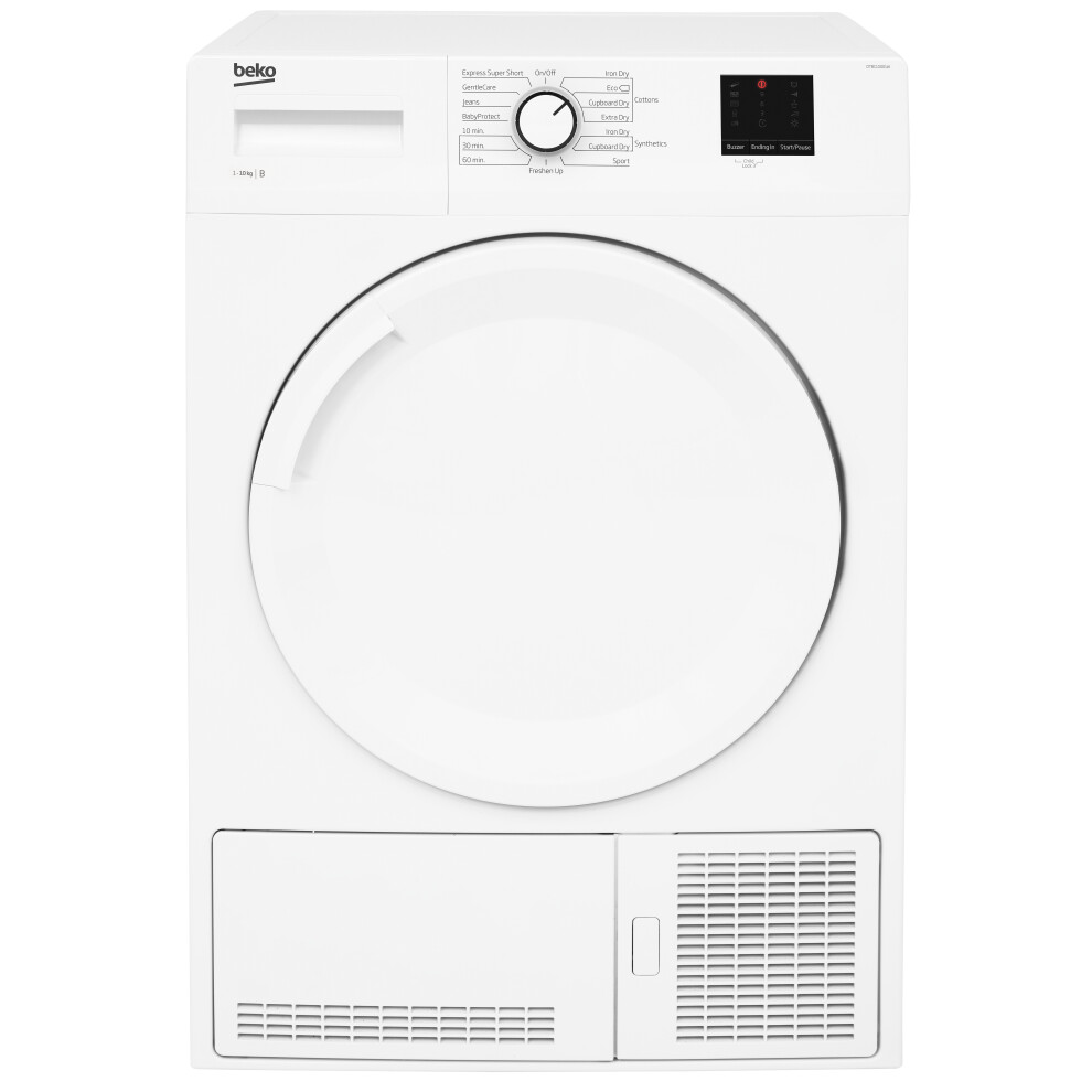 Beko DTBC10001W 10Kg Condenser Tumble Dryer White B Rated