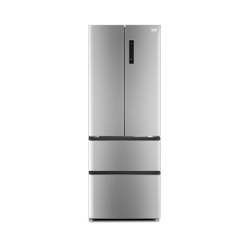Beko Beko GN14790PX Freestanding Frost Free American Style Fridge Freezer with Fast Freeze