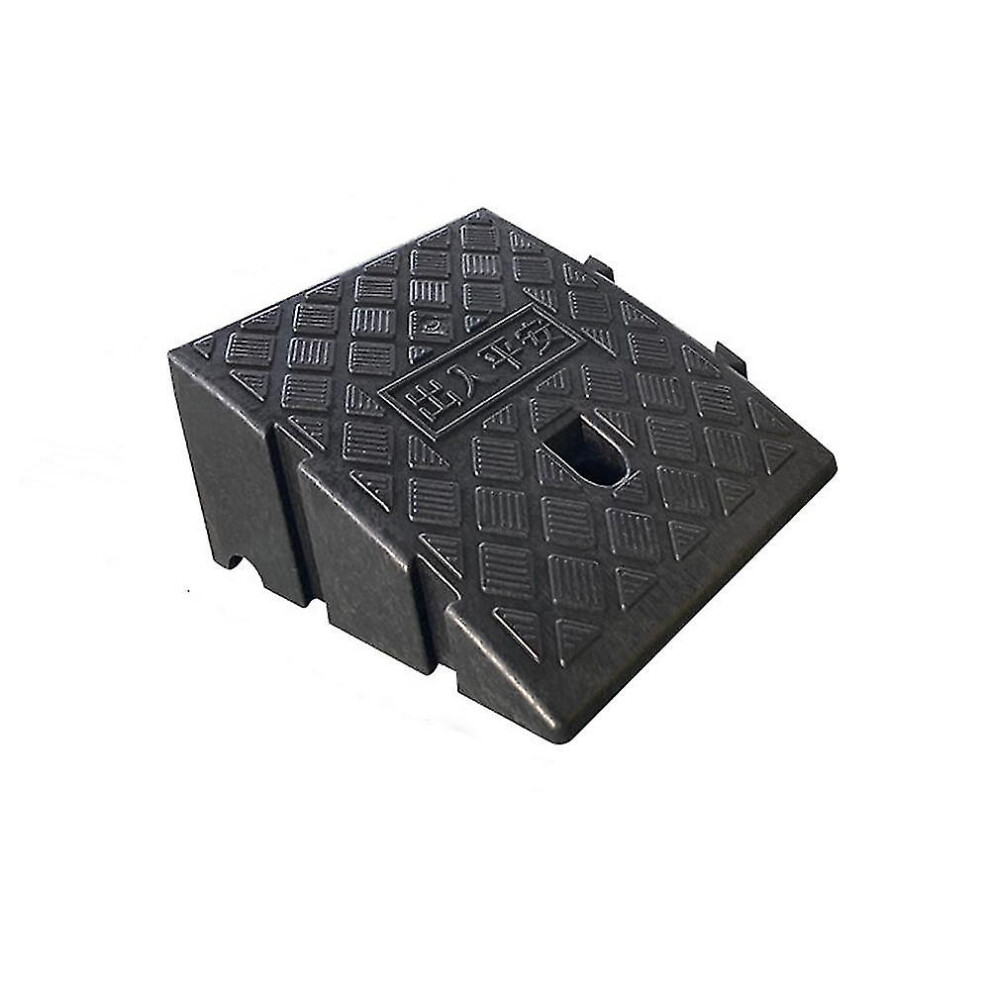 (black, 16 cm 6.2in) Lightweight Curb Ramp, Plastic Car Ramp Curbside Driveway Threshold Ramp For Car Motorcycle Wheelchairs Bike Mobility