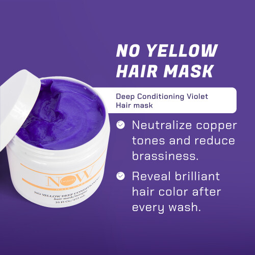 Maschera per capelli No Yellow Deep Conditioning di NOW Beauty - 16 oz 1