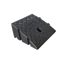 (black, 11 cm 4.3in) Lightweight Curb Ramp, Plastic Car Ramp Curbside Driveway Threshold Ramp For Car Motorcycle Wheelchairs Bike Mobility