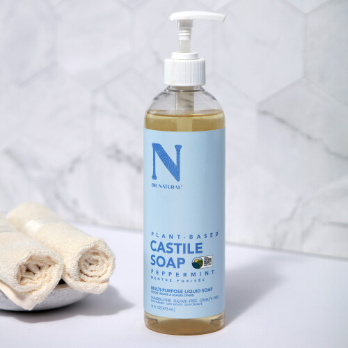 Shiseido Dr. Natural Castile Liquid Soap - Peppermint for Unisex 16 oz Soap 1