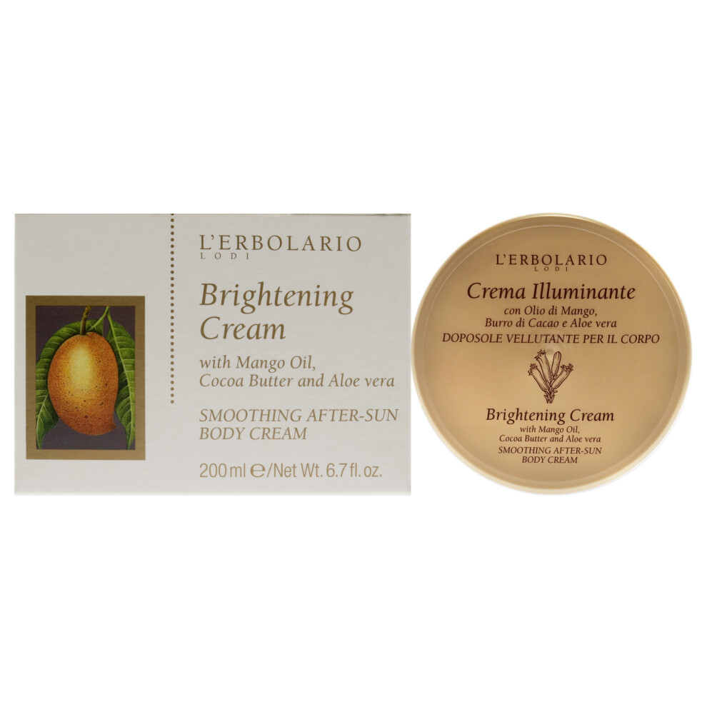 Lerbolario Women's Cream Brightening Body For 6.7 Oz Body