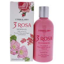 L'Erbolario Gel Doccia - 3 Rosa per Donna 8,4 oz Gel Doccia