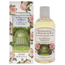 L'Erbolario Gel Doccia Profumato Rosa - Nutre, Idrata e Protegge la Pelle - Schiuma Fresca e Delicata