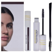 Brow Hero Tint Kit – Dunkelbraun von Arches and Halos für Damen – 2-teiliger abgewinkelter Pinsel mit zwei Enden, transparentes Augenbrauengel