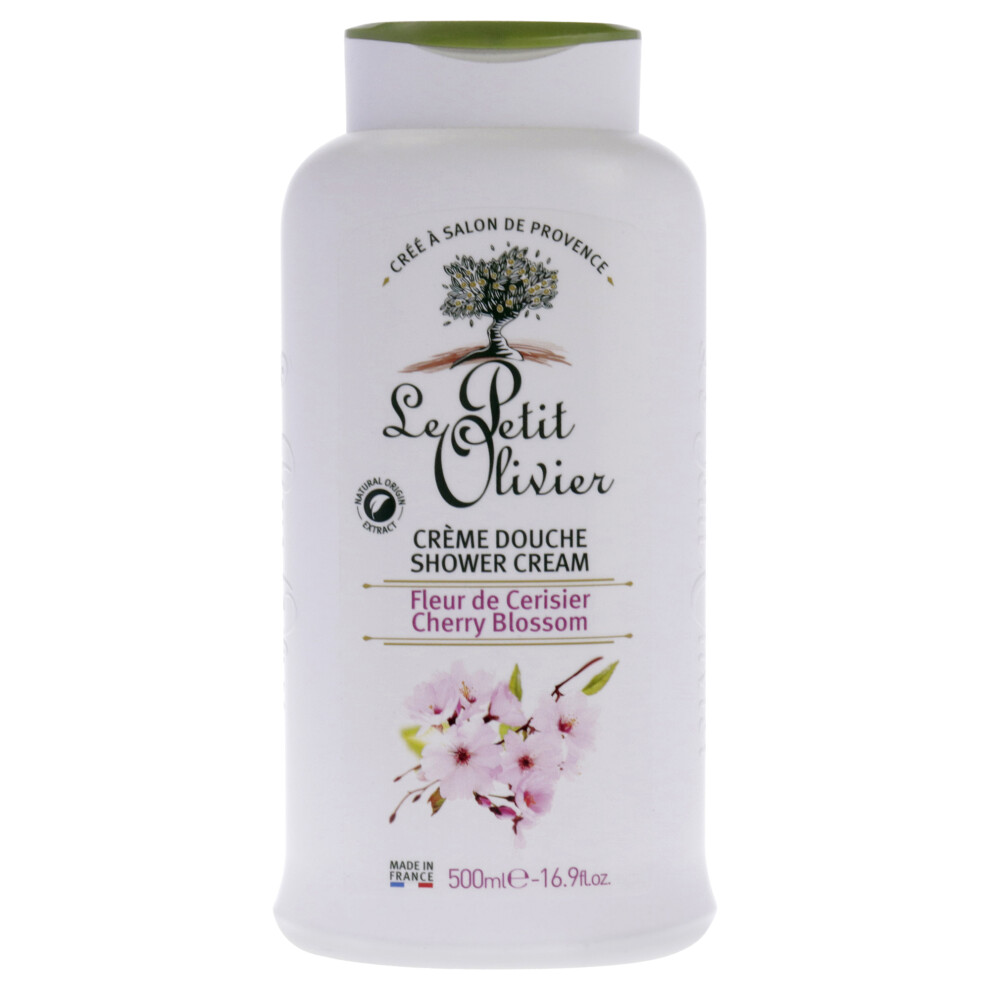 Le Petit Olivier Shower Cream - Cherry Blossom For Women 16.9 Oz Shower Cream