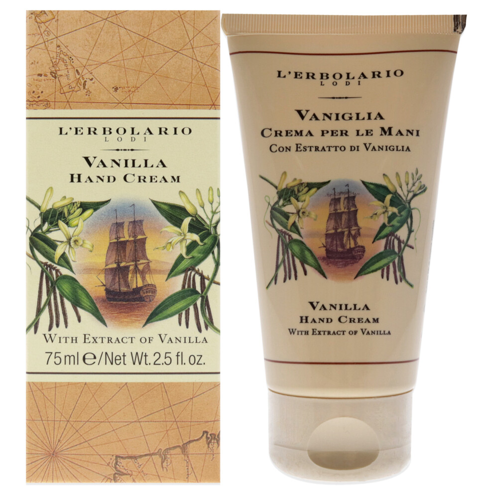 Lerbolario Women's Cream Vanilla Hand For 2.5 Oz