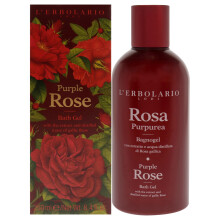Gel Doccia L'Erbolario - Detergente Idratante per Uso Quotidiano - Sapone Corpo con Fragranza Floreale - Rosa Porpora - 250 ml