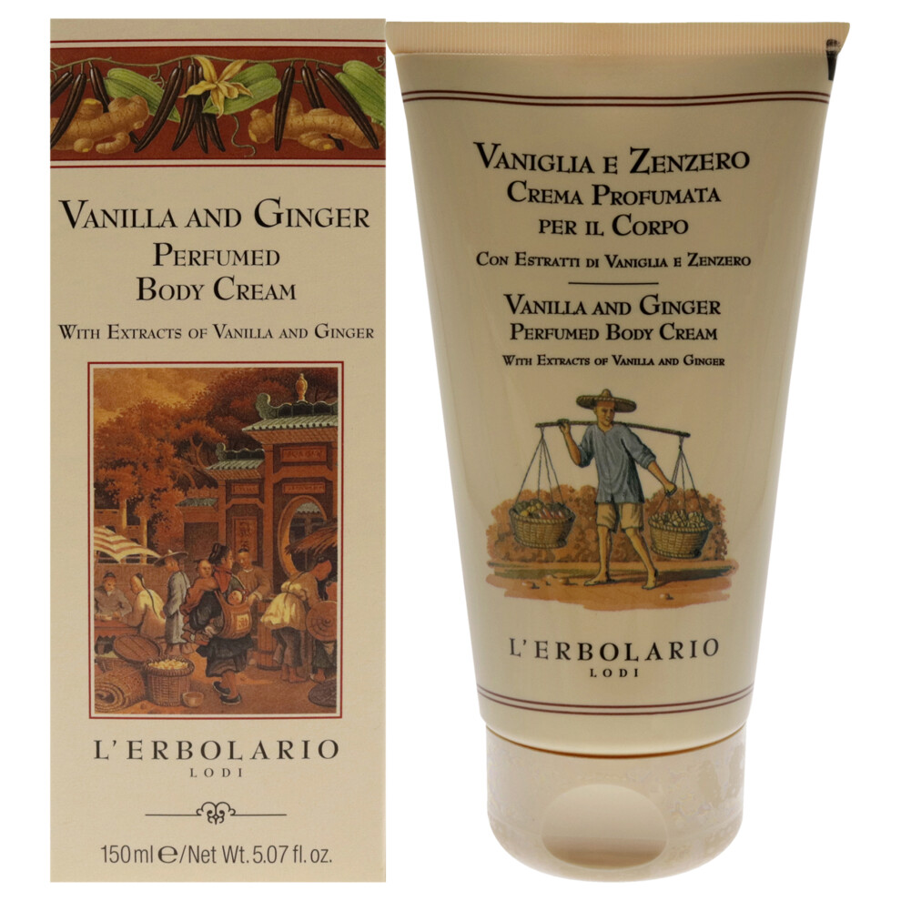 Lerbolario Cream Perfumed Body - Vanilla And Ginger For Unisex 5.07 Oz Body