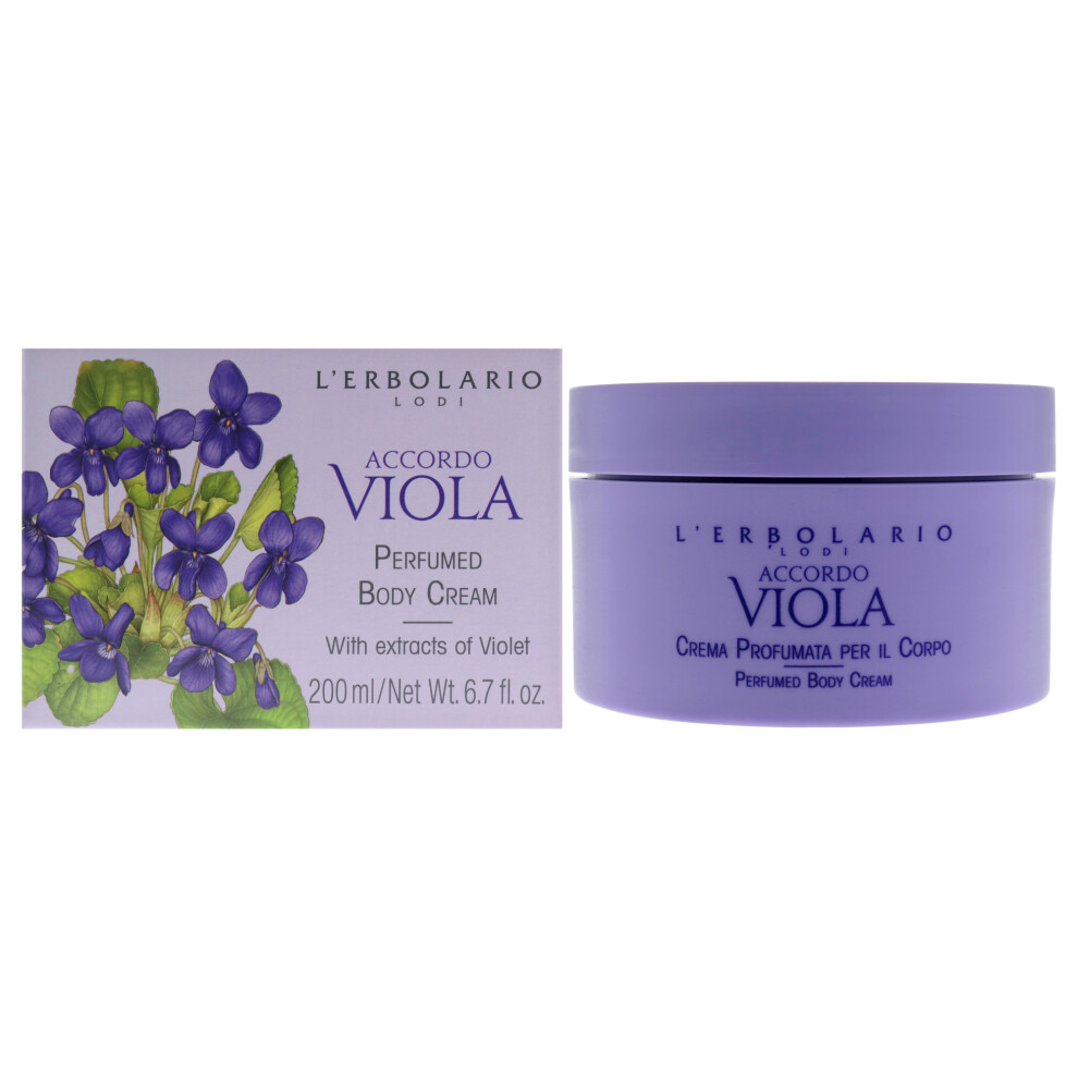 Lerbolario Cream Perfumed Body - Accordo Viola For Women 6.7 Oz Body