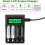 4-slot AA AAA Battery Charger with LCD Display (USB Quick Charging) 7