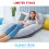(Velvet) U-Shape Pregnancy Pillows for Back Hip Leg Belly Support 4