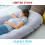 (Velvet) U-Shape Pregnancy Pillows for Back Hip Leg Belly Support 5