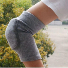 (grey) Elastic Elbow Pads Thickened Sponge Elbow Knee Protectors Guard Basketball Volleyball Sport