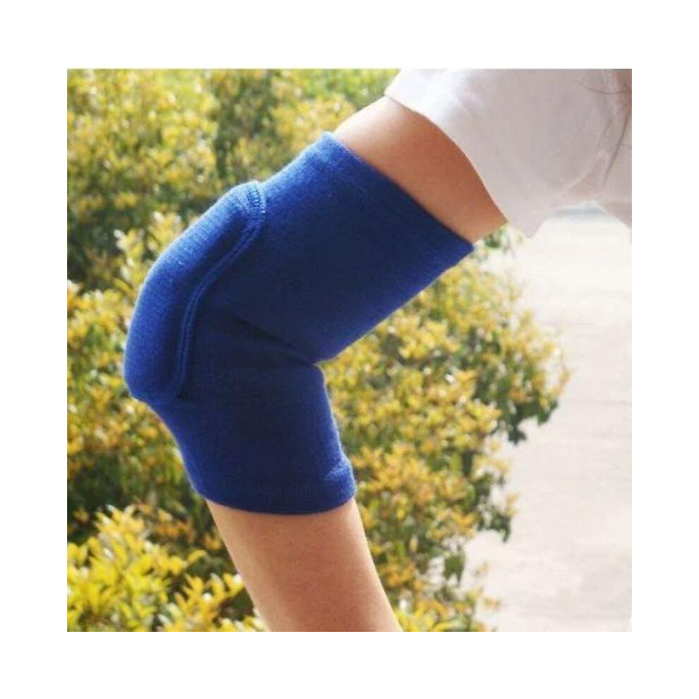 (blue) Elastic Elbow Pads Thickened Sponge Elbow Knee Protectors Guard Basketball Volleyball Sport-image-OPC-PDRQZDH-NEW