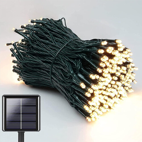 Solar Light Chain Outside,22m 200 Led Solar Light Chain