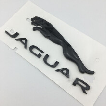 (Black) Suitable For Jaguar Xj Xjl Xe Xf F-pace F-type Rear Trunk Labeling Leopard English Word Logo 16cm