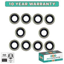 For Citroen Ford Mazda Toyota Oil Drain Sump Plug Washers/Seal Ring X10
