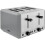 Tower Grey 4 Slice Toaster 1800w Smoked Black Trim Tower Sera Kitchen Variable Brown 1