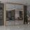 MN Furniture (Oak,  120cm) Modern Double Mirrored Sliding Wardrobes 1
