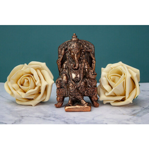 Lord Ganesha Ganesh Statue Metal Ganapti Hindu God Antique Bronze on OnBuy