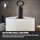 Tower Bread bin Canisters towel Pole Mug Tree Set EMPIRE Black TOWER Kitchen Roll top 4