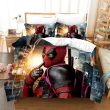 (Style 35, Single(135X200CM/2PCS)) Deadpool Bedding Single Double Duvet Cover UK