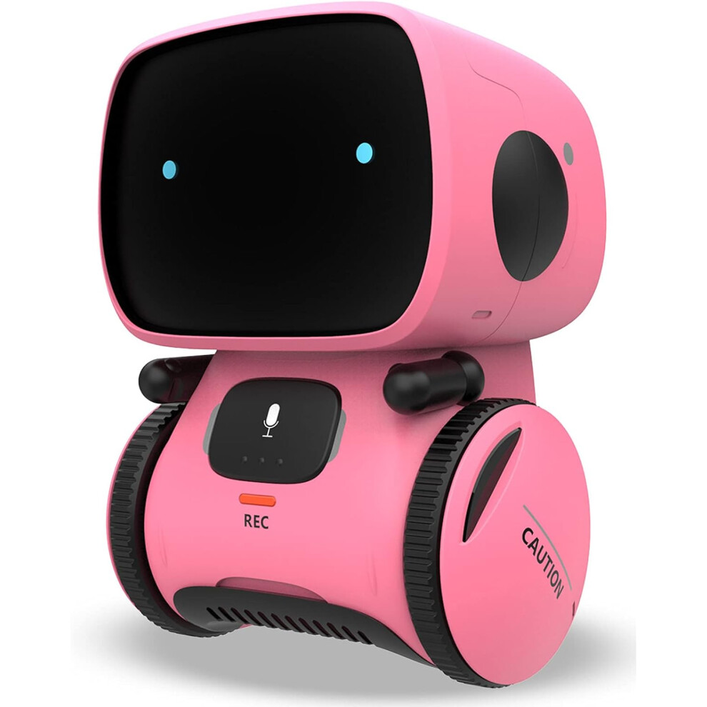 Rayches Interactive Smart Robot Toys, Intelligent Ai Robot Toys For Kids, Children Girls & Boys Robotic Toys 3 Years Old Up?Pink) Pink