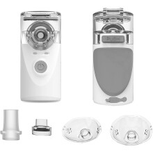 Portable Handheld Nebuliser for Kids, USB Rechargeable Aerosol Machine for Adults & Kids With Mask Nozzle(Grey)