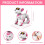 Speech Control Robot Dog Toy for Kids, Interactive Touch & Follow Functions(Pink) 5
