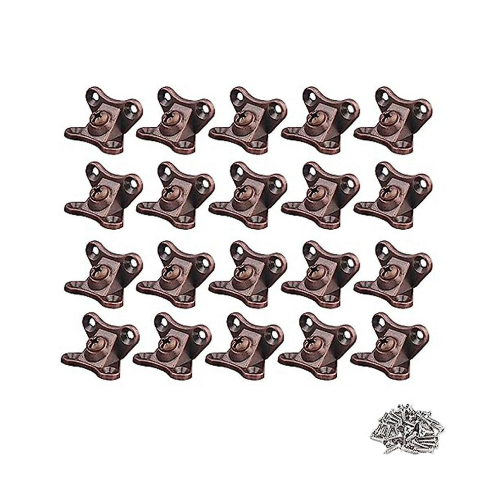 Removable Combination Butterfly Corner Code, Angle Corner Brackets, Heavy Duty Shelf Brackets, L Bracket, (Red Bronze) 9171363480073