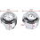 Bebetter Motorcycle Handlebar Watch, 7/8 "waterproof Motorcycle Handlebar Mount Digital Clock And Temp Thermometer White-bebetter 4