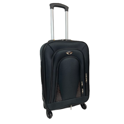 (Black, Small) Hampton & Stewart Light Weight Nylon Suitcase 2
