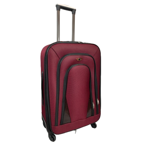 (Red, Medium) Hampton & Stewart Light Weight Nylon Suitcase 2