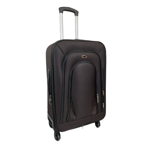 (Coffee, Medium) Hampton & Stewart Light Weight Nylon Suitcase 2