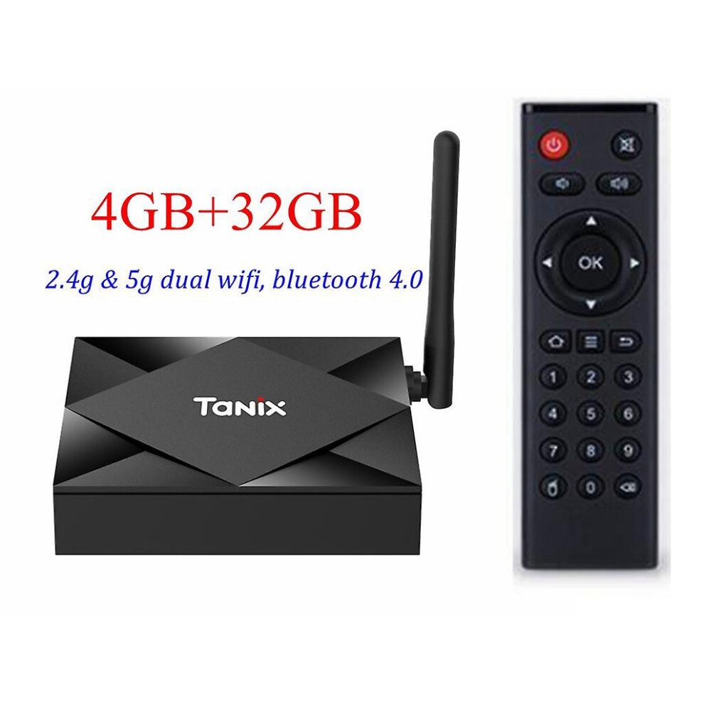 Android 10.0 Tanix Tx6s Tv Box Allwinner H616 Quad Core 4G Ram 32Gb 64Gb Rom 2.4G/5Ghz Wifi Bt 6K H.265 Media Player 6956163297679