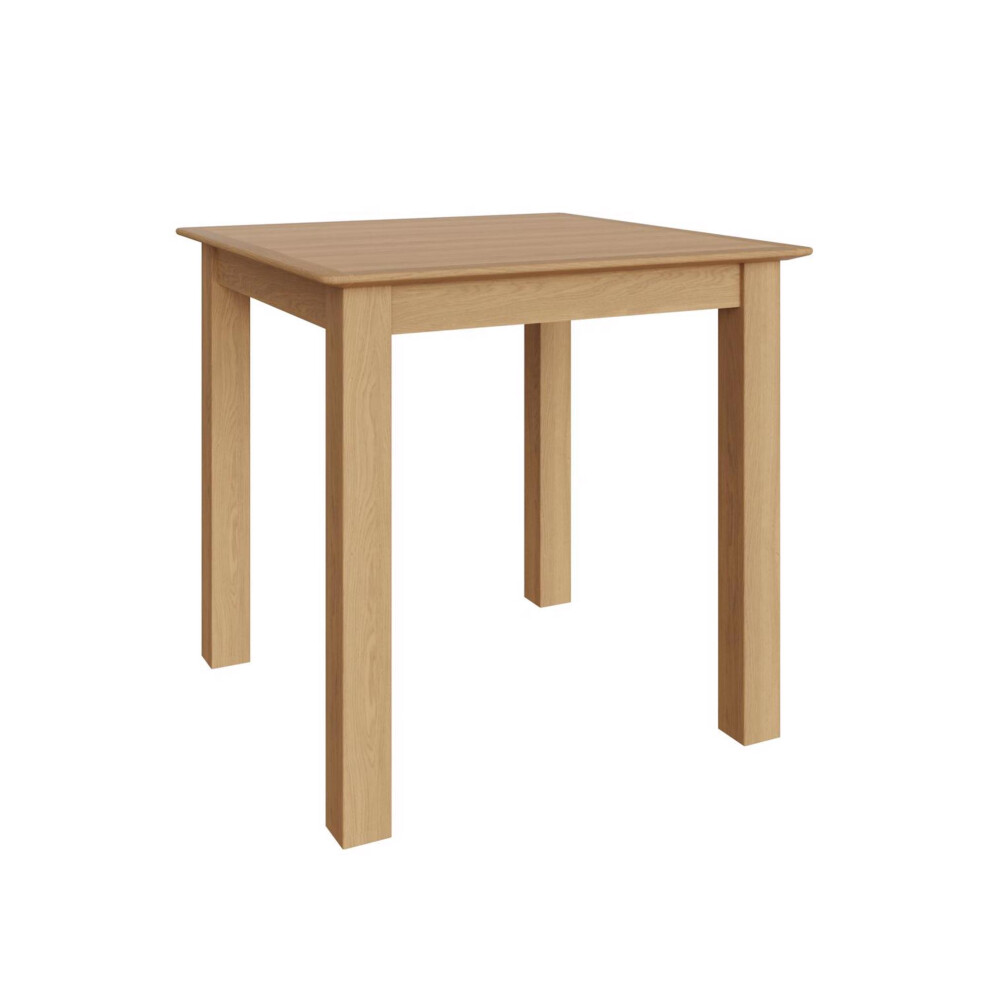 Natural Oak Large Square Dining Table