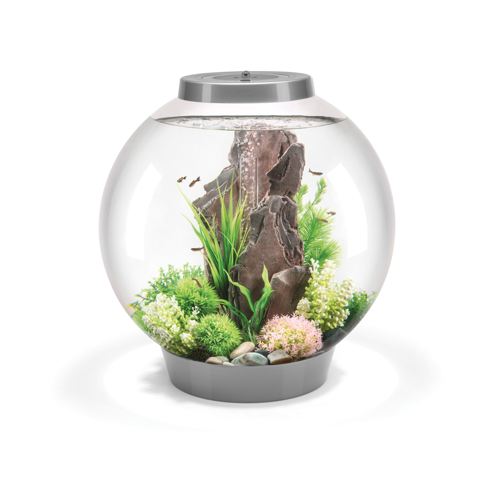 BiOrb Classic 105L Aquarium in Silver with MCR LED Lighting with Stand