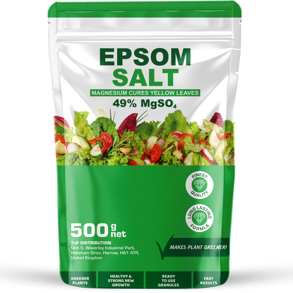 (500g) Magnesium Epsom Salts Fertiliser Plant Growth