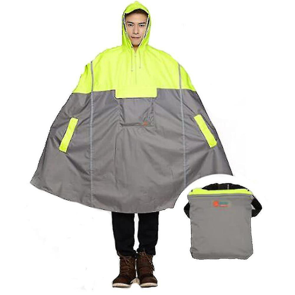 Lightweight Cycling Rain Poncho Bike Hooded Raincoat Rain Cape Duarable Breathable And Waterproo