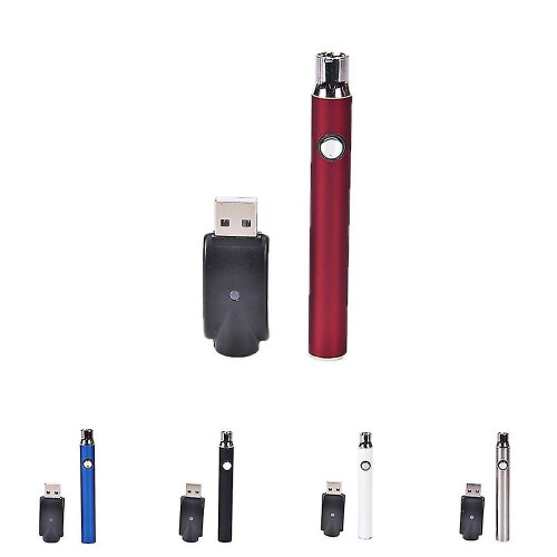 (White) Preheat Battery 350mah Battery 510 Variable Usb Charger 4.0v /3.2v 2