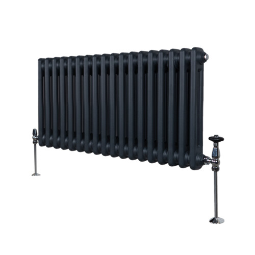 Παραδοσιακό καλοριφέρ 2 στηλών - 300 x 832 mm - γκρι ανθρακί 2