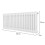 Traditionel 2-søjlet radiator - 300 x 1012 mm - Hvid 6